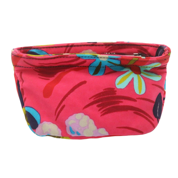 GUCCI Floral Pouch Nylon Pink Auth fm1065